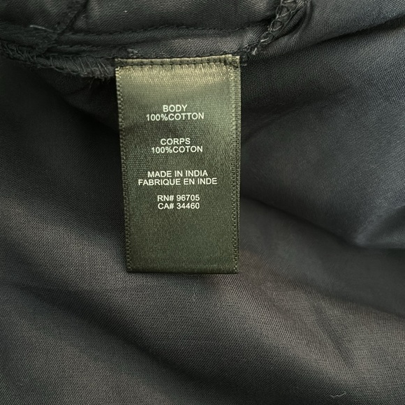 New REBECCA TAYLOR Navy Blue Long Sleeve Cotton Shift Dress - Picture 6 of 11